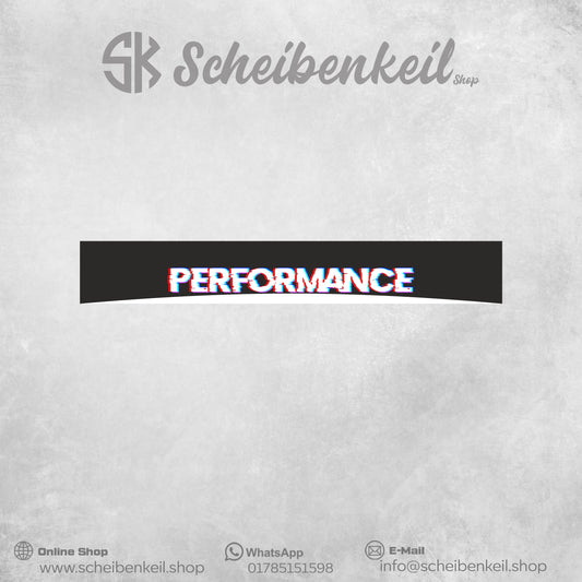 Performance Glitch Style Scheibenkeil - Digitaldruck Folie - Universal