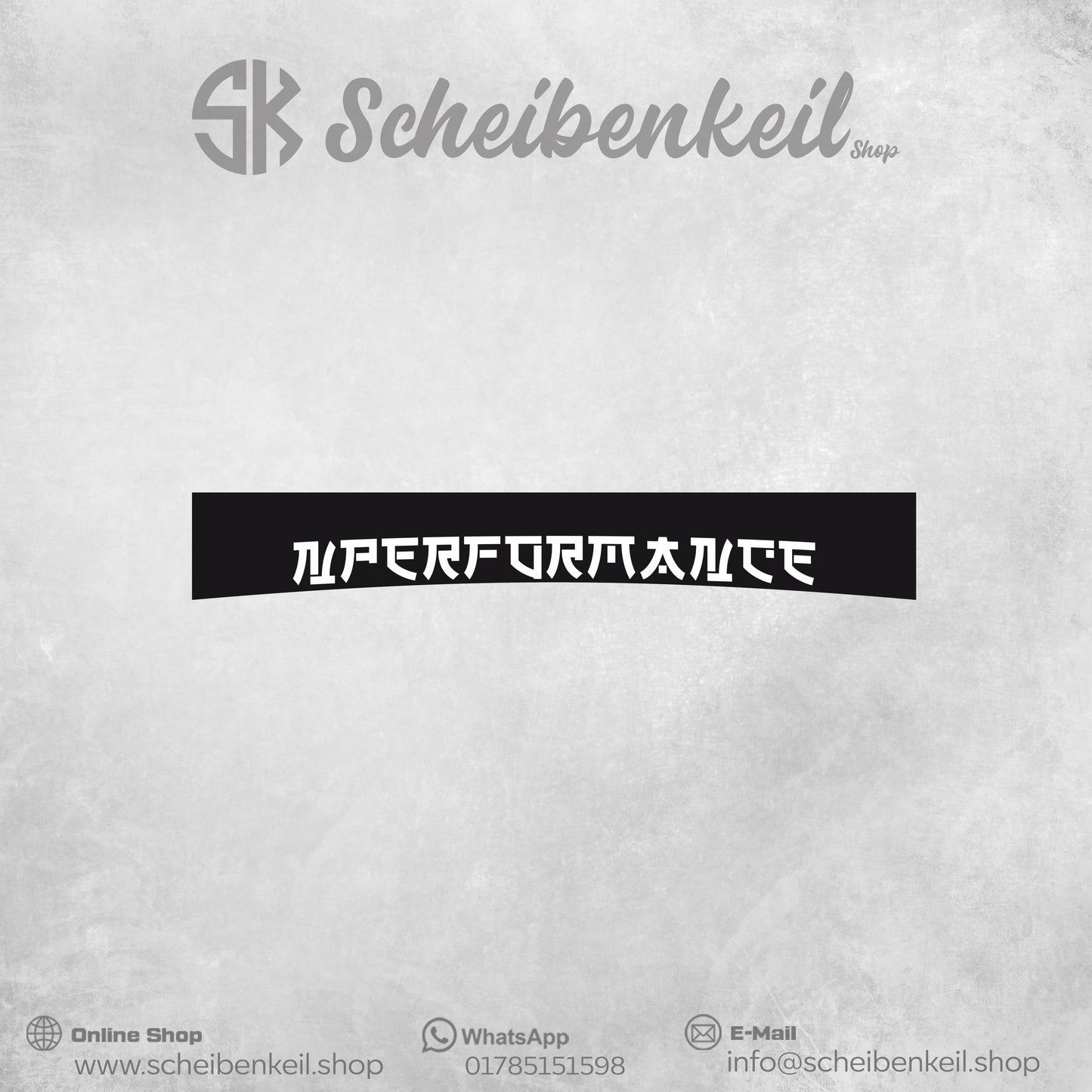 N Performance Korea Style Scheibenkeil - Premium Folie schwarz matt - Universal