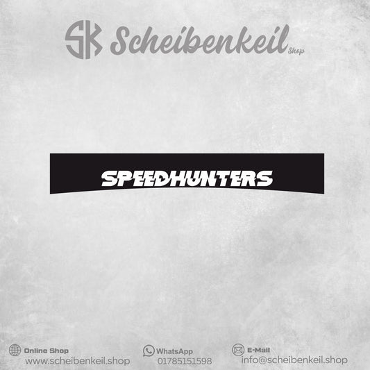 Speedhunters Scheibenkeil schwarz matt- Premium  Folie - Universal